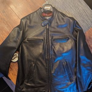 Schott Cafe Racer 660 Leather Jacket (XL)